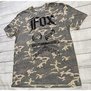 Fox Racing Sound Plan Premium Tee T Shirt Camo Rare Design Size 2XL XXL